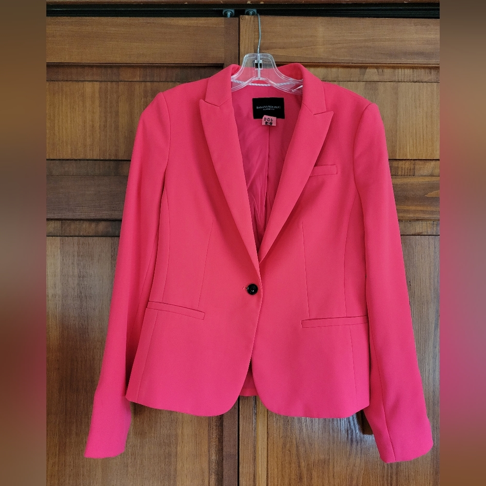 Banana Republic hot pink blazer Size 4